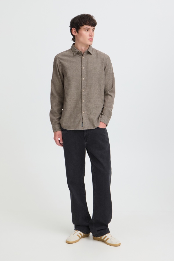Chemise Chevron Marron BHCOBRA BLEND - 1 | TOP